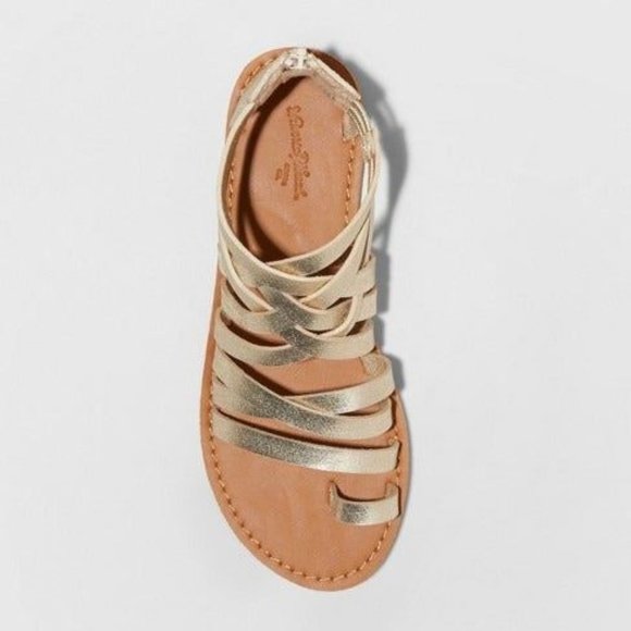 Universal Thread Makena Gladiator Sandals Gold - Picture 3 of 3